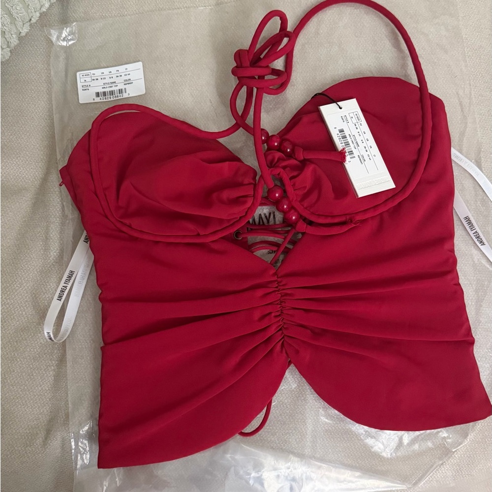 Arlo Corset Top Raspberry-M - Picture 4 of 5